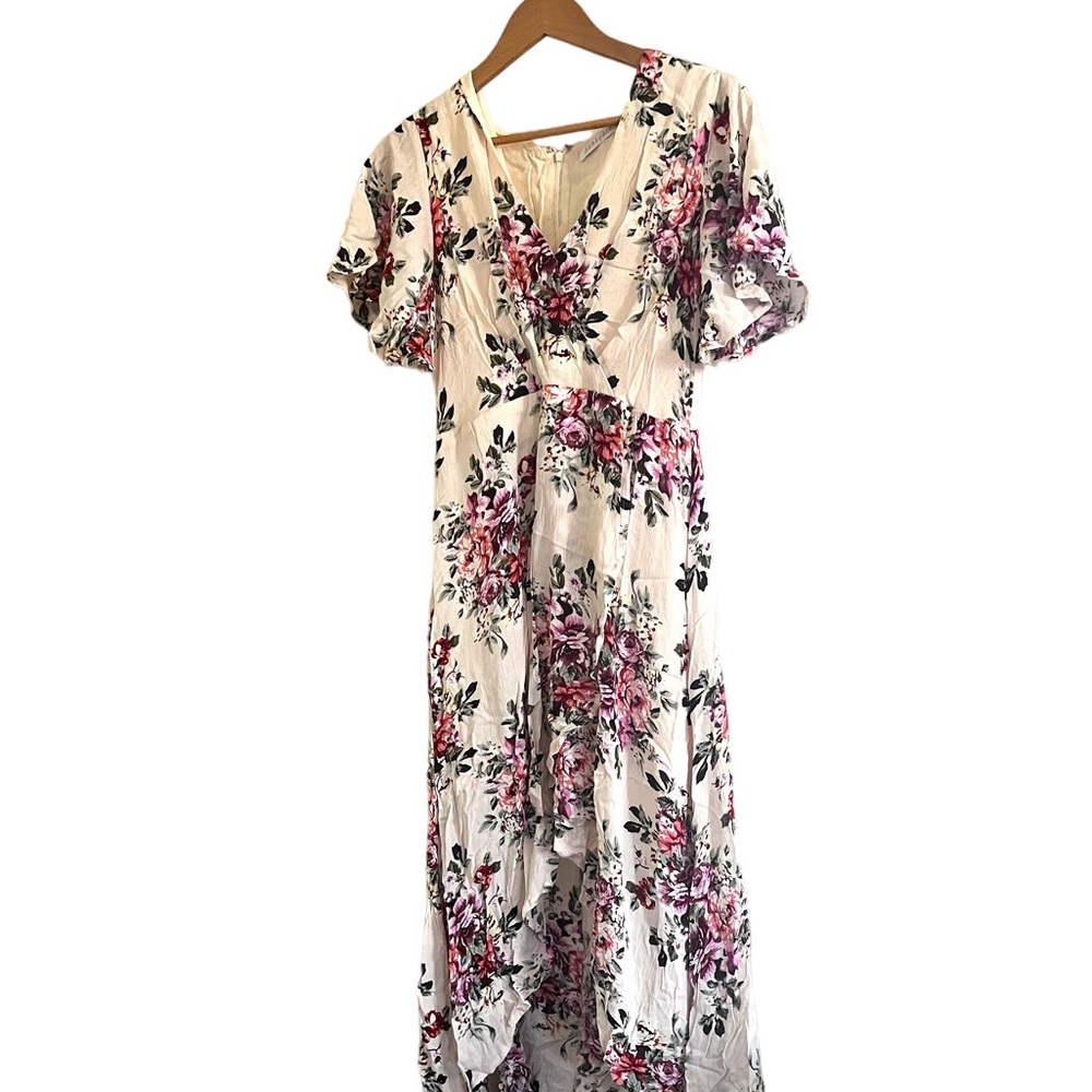 AZALOSIE FLORAL MAXI DRESS SIZE LARGE